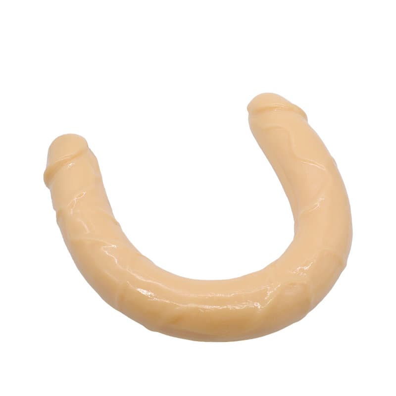 Double Dong – 40 Cm. – Çift Başlı Realistik Lezbiyen Dildo (Ten Rengi)