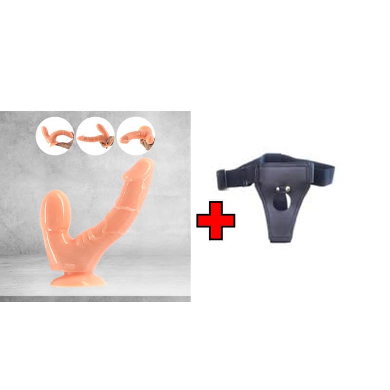 Dr.Love Anal & Vajinal Realistik Penis – Belden Bağlamalı Kemerli