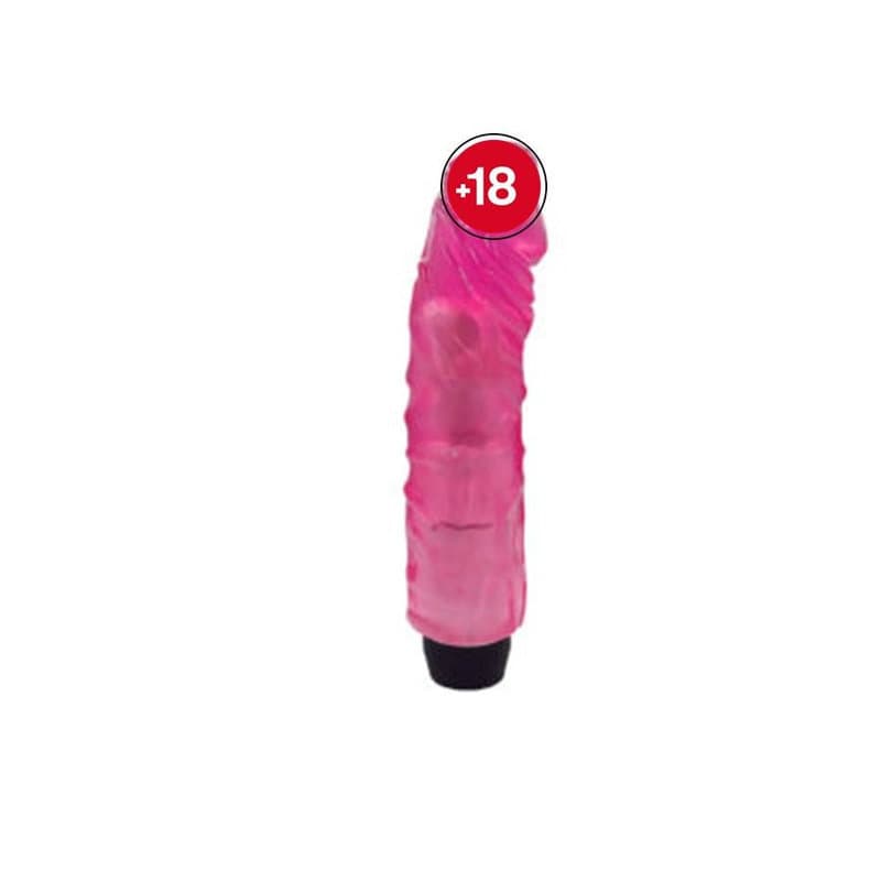 G-Spot Realistik Renkli Motorlu Vibratör (Jelly Pembe)